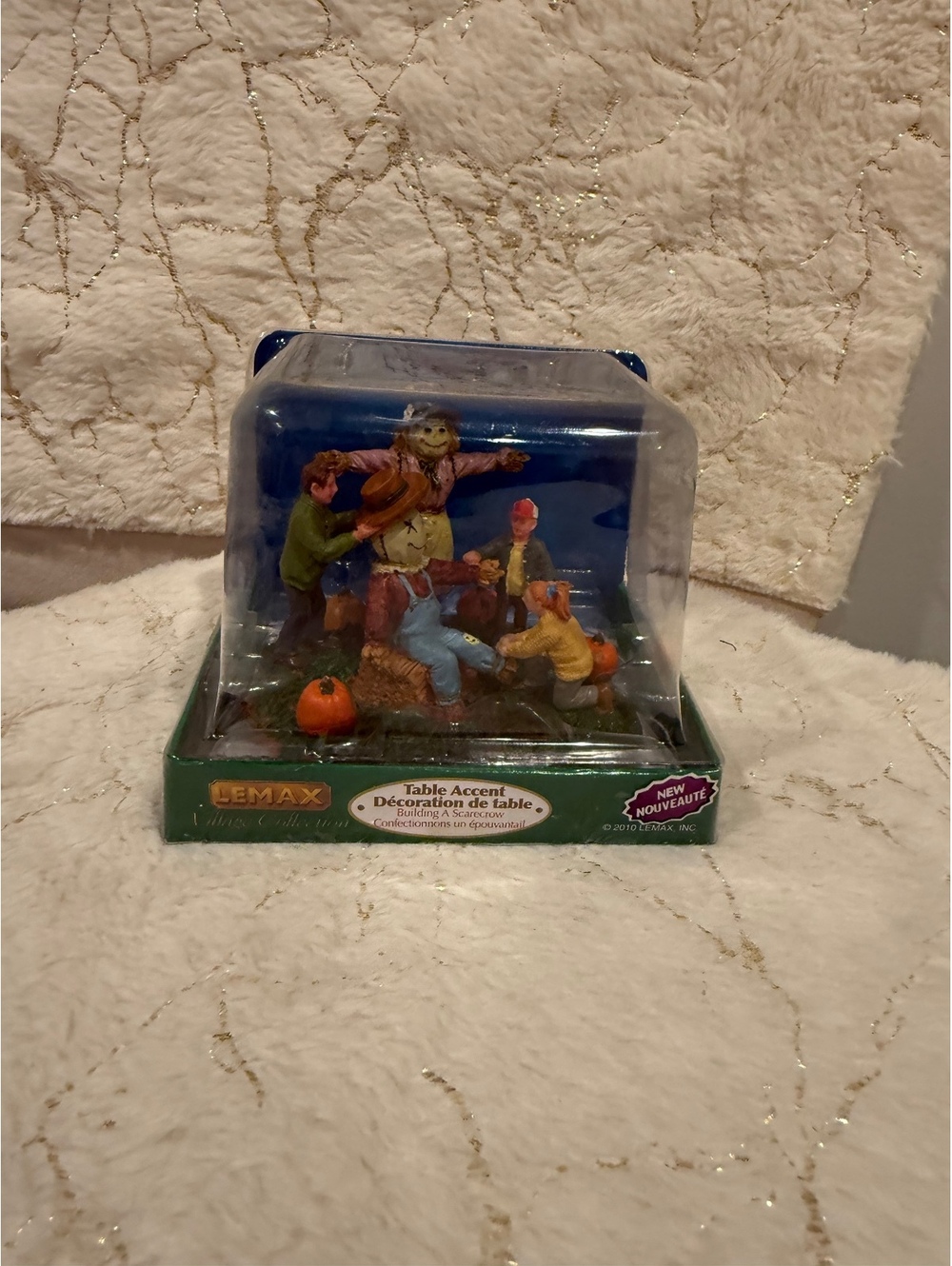 Lemax Building A Scarecrow #03848 2010 Retired Table Accent Halloween Fall NIB